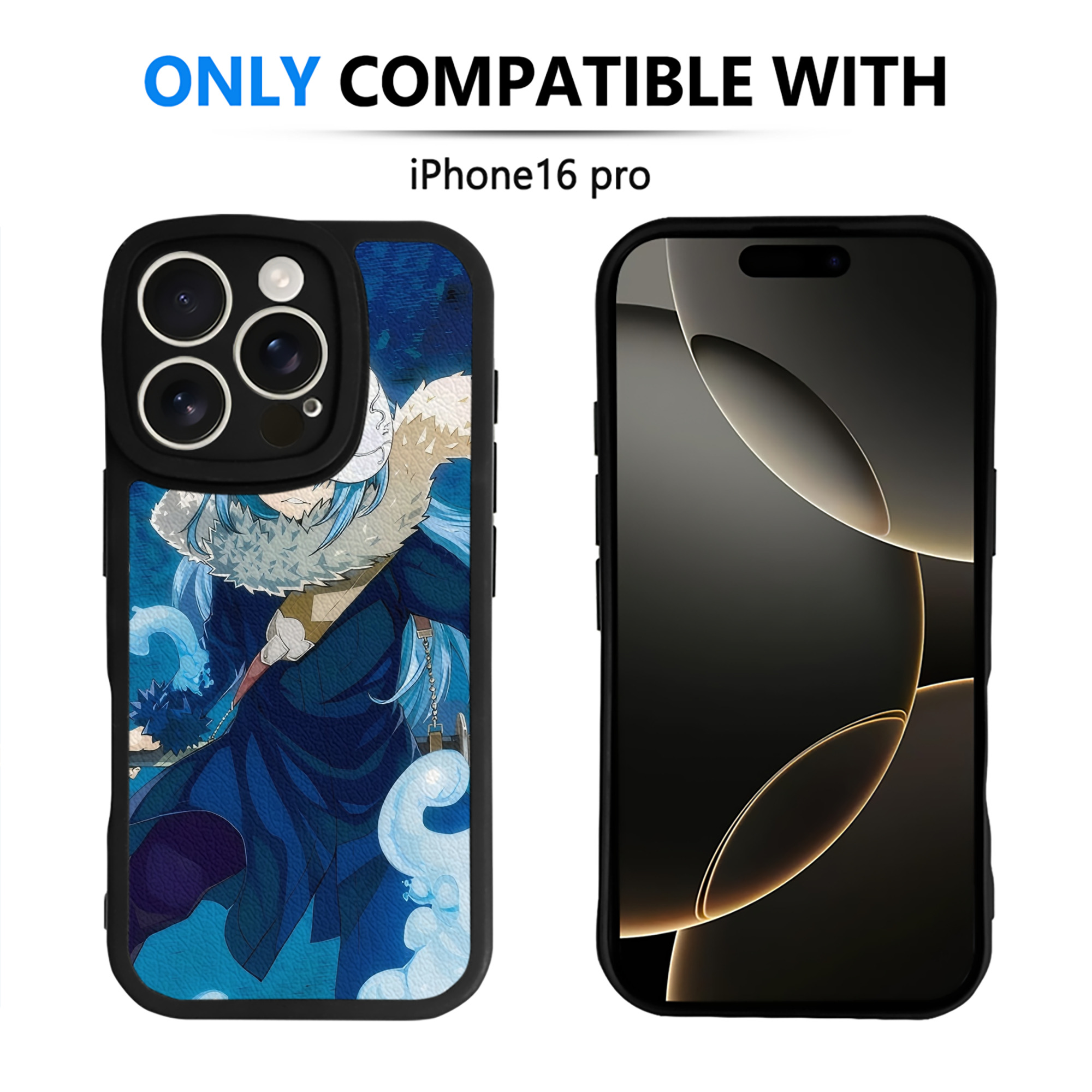 （画像用） 転スラ Regarding Reincarnated to Slime 【iPhone 16シリーズ対応】シリコンスマホケース（レザー調） 材質：シリコン